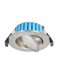 Lydia Bathroom 7 Watt COB LED Adjustable Colour Changing Recessed Downlighter - Satin Nickel