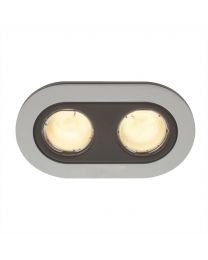 M14-IN-59657-48-10 HEKA TWIN ROUNDED ALUMINIUM RECESSED DOWN-LIGHT