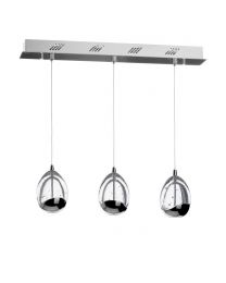 Tegg 3 Light LED Pendant Bar Ceiling Light - Chrome