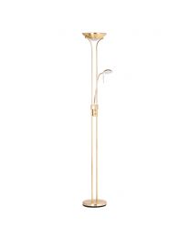 Mother and Child 2 Light Floor Lamp with Bulbs - Satin Brass
