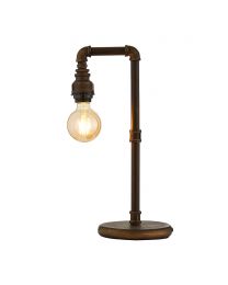 Pippa Industrial Style Pipe Table Lamp - Bronze