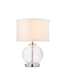 Rhonda Small Globe Table Lamp - Chrome