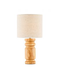 Roland Wooden Base Table Lamp - Natural