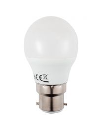 5.2 Watt LED B22 Bayonet Cap Golf Ball Light Bulb - Cool White