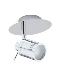 Hugo Single Light Bathroom Spotlight - Chrome