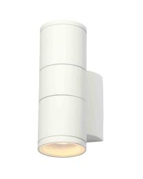 Stanley Arda Outdoor 2 Light Up & Down Wall Light - White