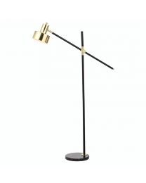 Tipton Cantilever Floor Lamp - Black and Brass