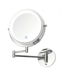Toscana LED Battery Operated Touch Mirror Wall Light - Chrome