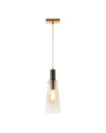 Visconte Atrani 1 Light Ceiling Pendant with Ombre Shade - Champagne