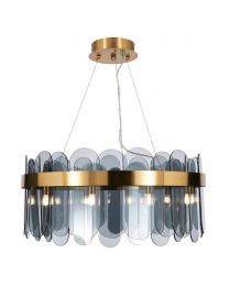 Visconte Avellino 10 Light Ceiling Pendant Light - Brass