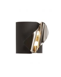 Visconte Eurice Wall Light - Anthracite and Chrome