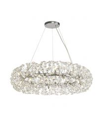 Visconte Scoppio de Stelle 26 Light Crystal Ceiling Pendant - Chrome