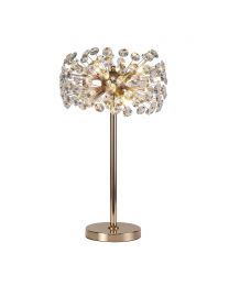 Visconte Scoppio de Stelle 6 Light Crystal Table Lamp - Gold