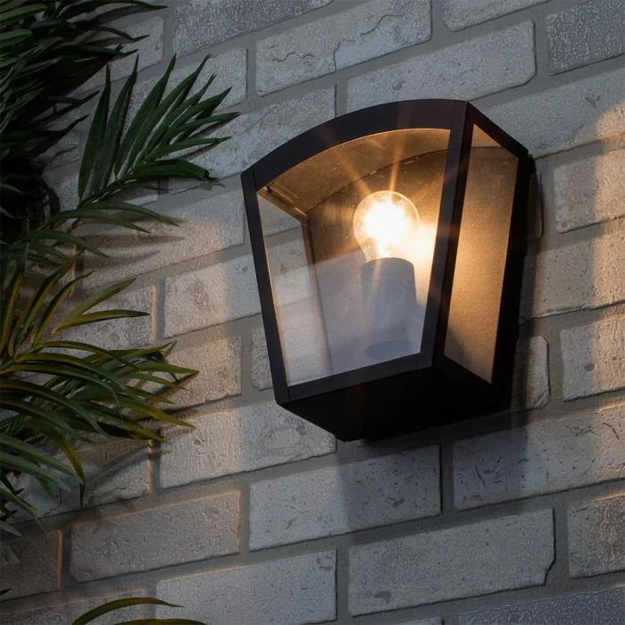 Slatted Outdoor Wall Light in Stainless Steel IP44 Rated Clearance Litecraft 