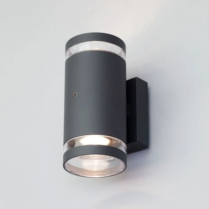 Helo Outdoor Up Down Wall Light With, Photocell Outdoor Lights Uk