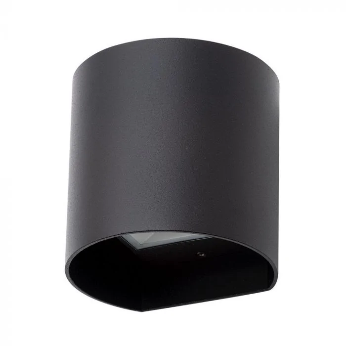 Luk Outdoor Led Rounded Up And Down Wall Light Black Litecraft