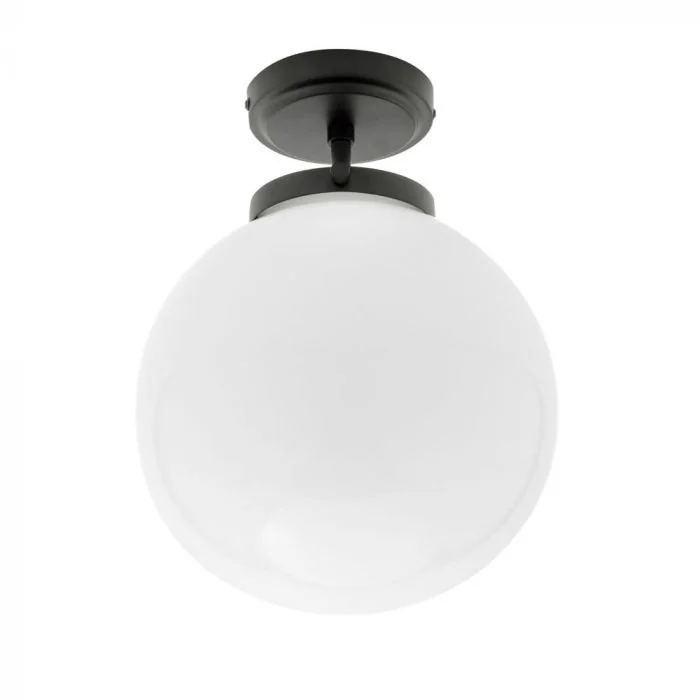 Preston Matte Black Semi Flush Ceiling Light Litecraft - Black Ceiling Light Fixtures Bathroom