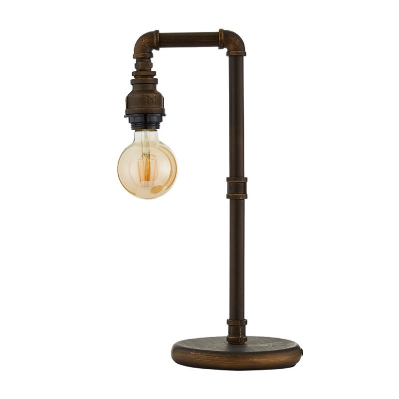 copper interior trends industrial table lamp, perfect for steampunk interiors