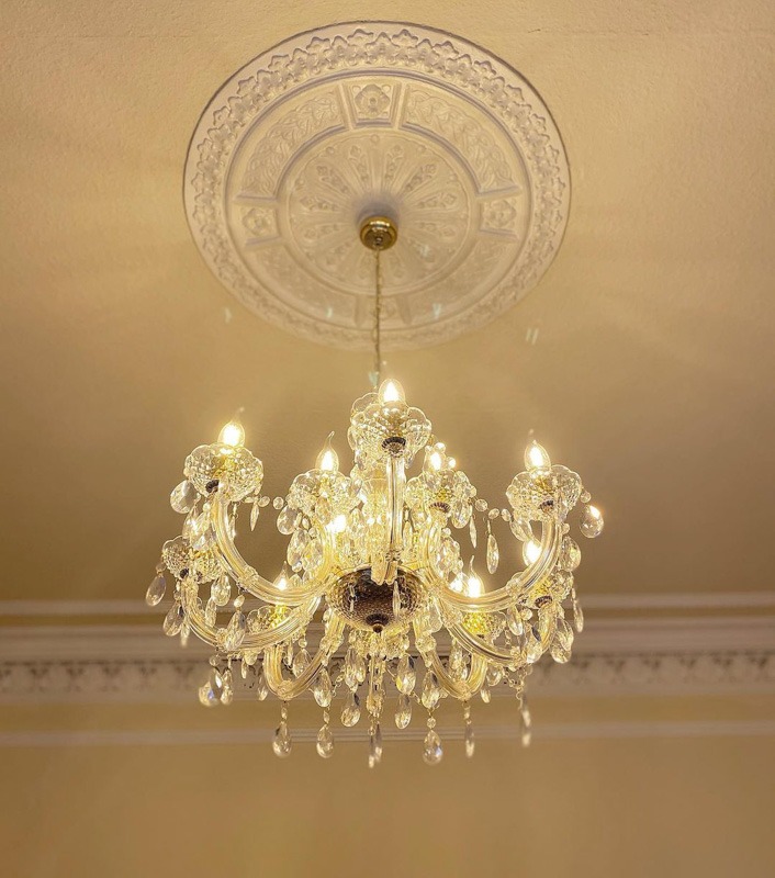 Marie Therese 12 Light Dual Mount Chandelier - Gold
